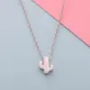 Wholesale Fashion Cactus Stainless Steel Plating Pendant Necklace