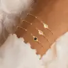 PVD Coated Real Gold Plated Heart Shape 201 Stainless Steel Copper Elegant Simple Style Classic Waterproof Non Tarnish Bracelets