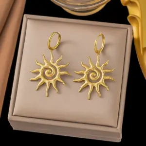 G231 Sun Earrings Gold