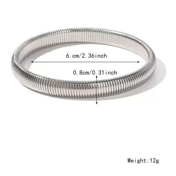 Wholesale Hip-Hop Retro Solid Color Titanium Steel Bangle In Bulk