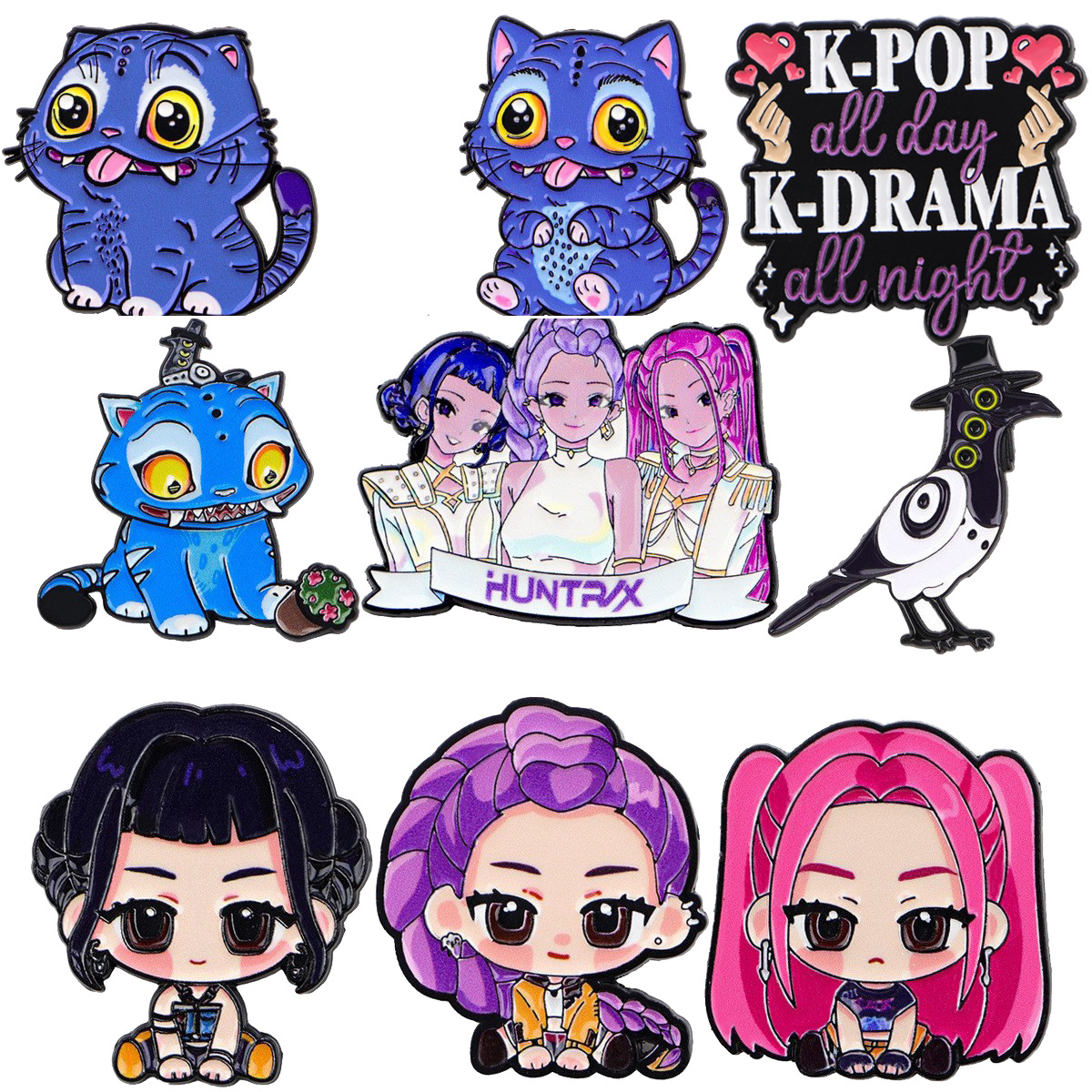 Wholesale Cartoon Girl Gro Brooch Metal Badge Aessories