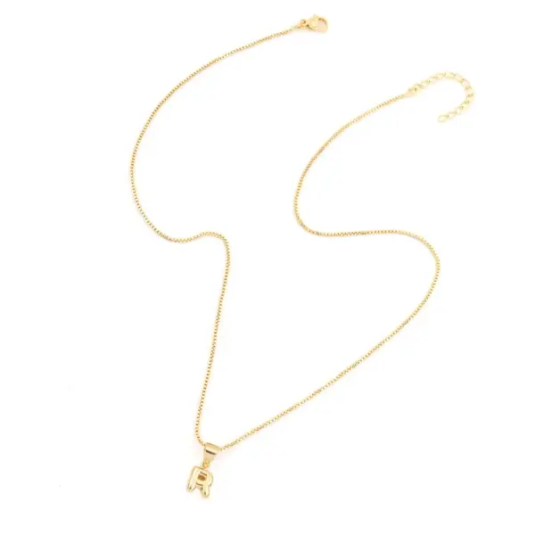 Wholesale Copper Letter Pendant Necklace