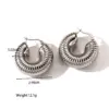 Wholesale 1 Pair Casual Classic Style C Shape U Shape Irregular Plating 304 Stainless Steel Earrings Ear Studs