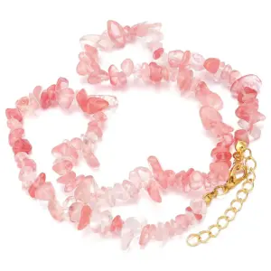 Watermelon Red / 43cm Long Tail Chain 5cm