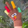 Wholesale Hand-knitted Thanksgiving Christmas Turkey Mittens