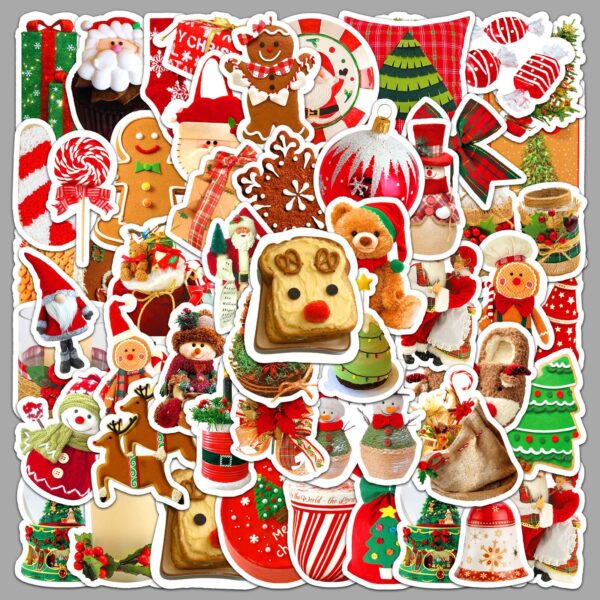 oly-af75a7671eee57e669cb9a7de6a2c5cc Wholesale 50pcs/pack Christmas ins style holiday waterproof stickers