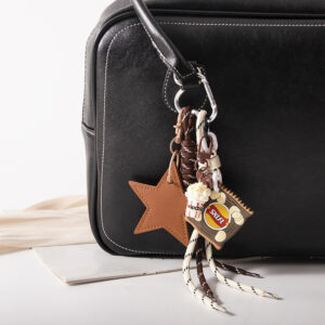 2 miu lanyards - love popcorn - brown potato chips - brown stars