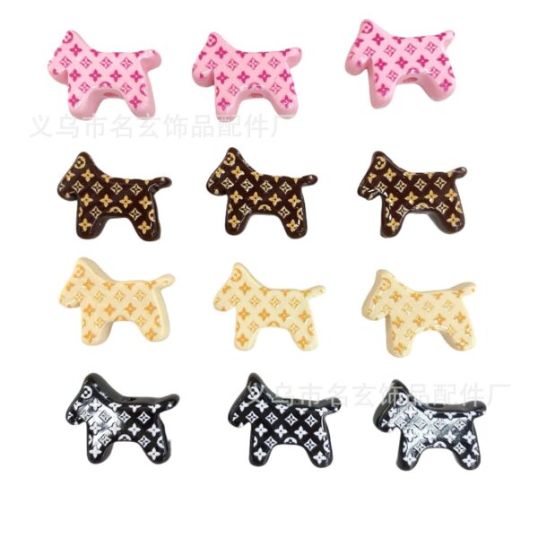 Wholesale printing 17*22 old pattern Trojan horse loose beads