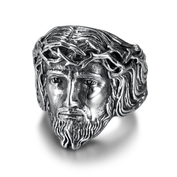 oly-af8292baba5779385588cf58e582e362 Wholesale Selling Ring Vintage Stainless Steel lished Gold Plated YS Figure Men's Ring