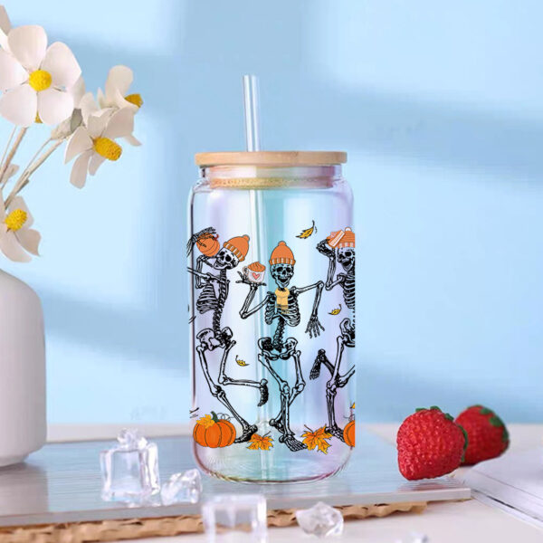 Wholesale Skull cup 16oz Cup UV DTF Wraps