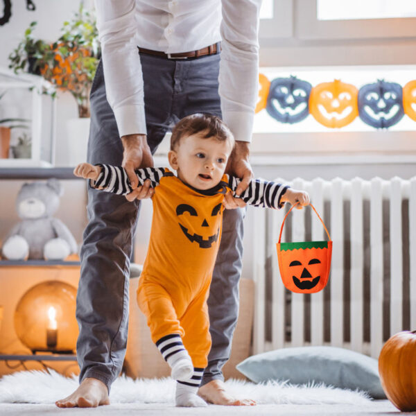 Wholesale Cross-Border Halloween Pumpkin Tote Bag Non-Woven Bag Candy Bag Halloween Portable Candy Pumpkin Bag