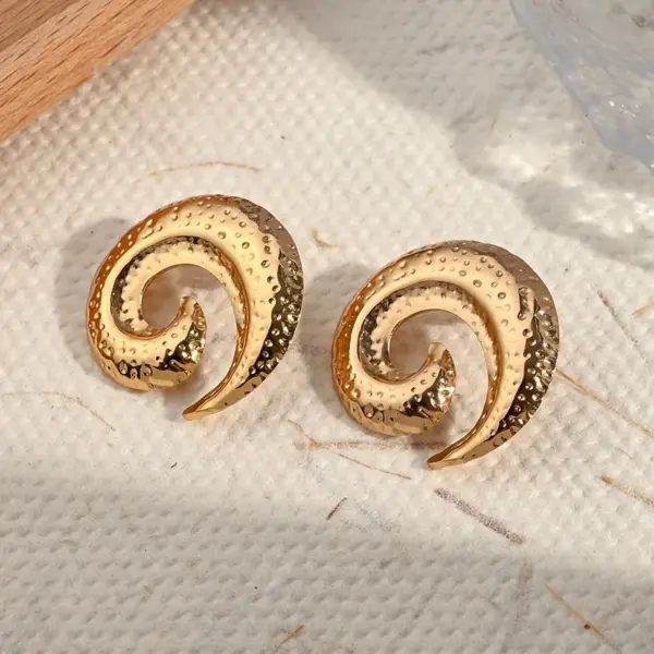 Electroplating Golden Plated Octopus Round Starfish 304 Stainless Steel Casual Simple Style Polishing Plating Earrings