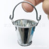 Wholesale 1:12 doll house dollhouse mini furniture model food play metal silver bucket trash can mop ~