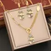 Wholesale Fashion Palm Eye Stainless Steel Plating Bracelets Earrings Necklace