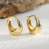 Wholesale 1 Pair Simple Style Classic Style Commute Geometric Plating Copper 18k Gold Plated Rose Gold Plated Silver Plated Earrings