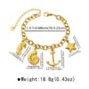 Casual Beach Starfish Dolphin Hipcampus 304 Stainless Steel Bracelets In Bulk