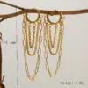 1 Pair Vintage Style Exaggerated Classic Style Tassel Chain 304 Stainless Steel 18K Gold Plated Earrings
