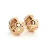 Simple Style Circle Copper Zircon 18K Gold Plated Gold Plated Earrings