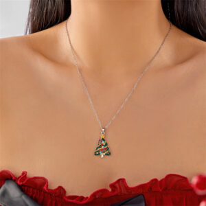 Diamond Christmas Tree Necklace