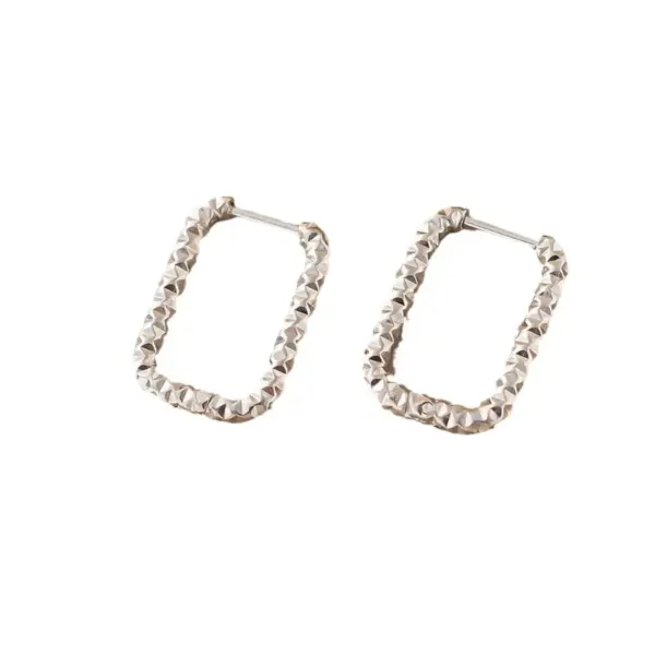 PVD Coated Real Gold Plated Geometric Round Solid Color Titanium Steel Simple Style Waterproof Non Tarnish Earrings Ear Studs