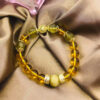 Wholesale vintage blonde yellow crystal high-grade retro natural crystal bracelet female minority design gift