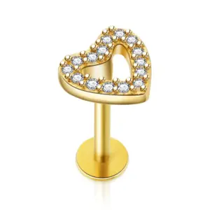 Labret Rod Golden 8mm Single