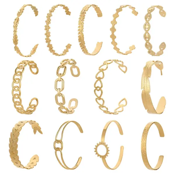 Wholesale Geometric Eye Stainless Steel Simple Style Bangle