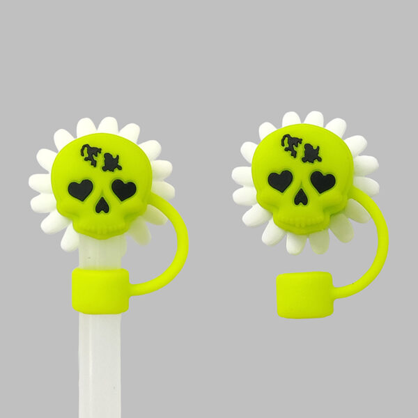 Wholesale New 10mm food-grade silicone straw cap, dustproof Halloween straw stopper, Stanley accessory straw cover