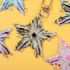 Wholesale 10pcs/pack Fireworks Five-Pointed Star Pendant DIY Keychain