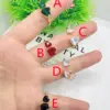 Wholesale Jewelry Vacation Modern Style Heart Shape Copper Zircon 18K Gold Plated Polishing Plating Open Rings