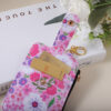 Wholesale Small Floral Card Bag Flower Printing Card Case ID Bag
