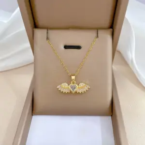 F227 Titanium Steel Chain Copper Pendant