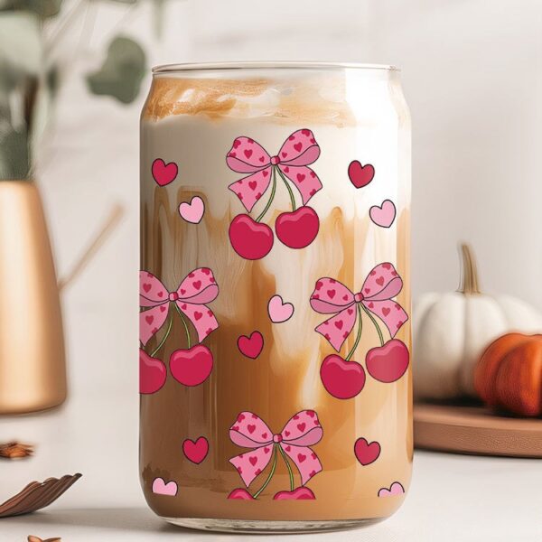 Wholesale Colorful Cherries 16oz Cup UV DTF Wrap