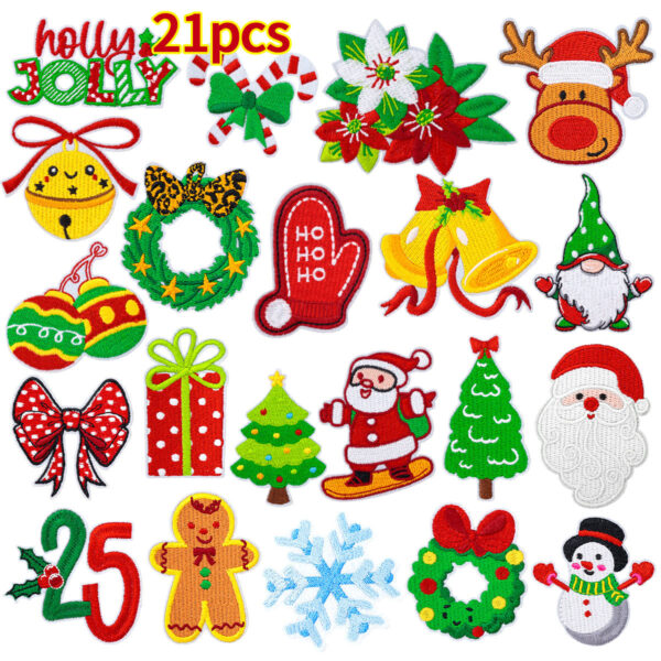 Wholesale Christmas embroidery patches