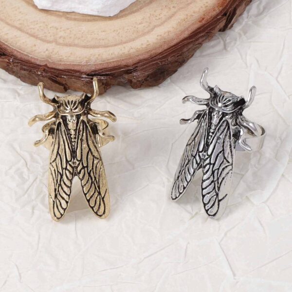 Wholesale ZA Cross-border Personality Trend Retro Creative Design Sense Alloy Insect Live Ring All-match Casual Daily Women's Style