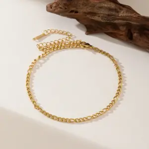 Qyb61 Pure Necklace Anklet / Gold