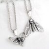 Wholesale Hip Hop Titanium Steel Butterfly Pendant Necklace