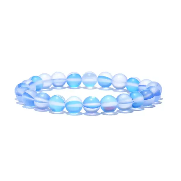 Wholesale Simple Style Multicolor Moonstone Beaded Bracelets