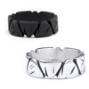 Wholesale Europe and the United States cross-border hot rock hip-hop ring scratch damage sense titanium steel men's ring
