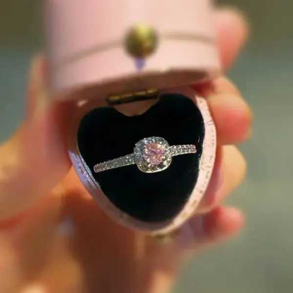 Wholesale Elegant Sweet Oval Crown Copper Plating Inlay Rhinestones Open Rings