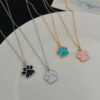 Wholesale Korean fashion cute cat claw color cartoon pendant necklace ins sweet cool creative hip hop niche oil accessories