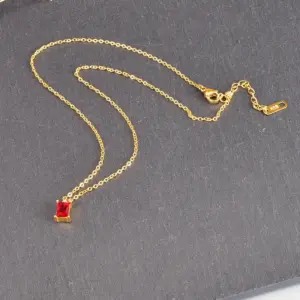 18K Golden-Pomegranate / Red