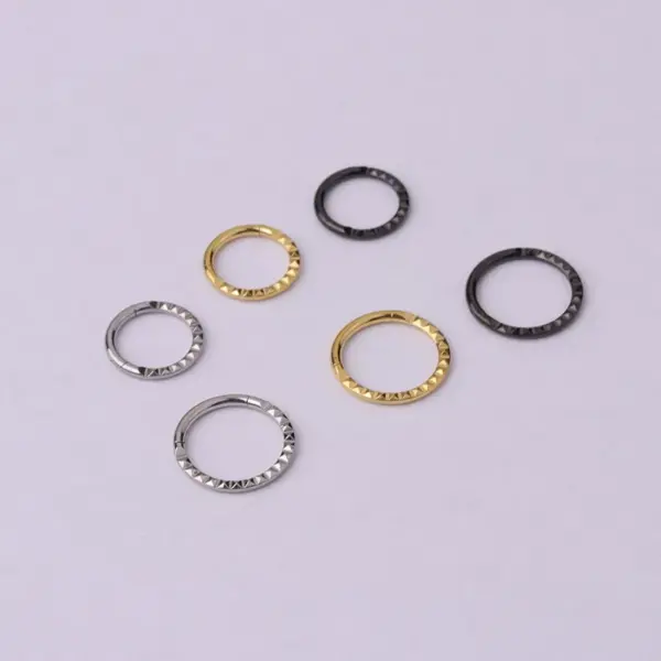Wholesale 316L Stainless Steel Ear Cartilage Rings & Studs Geometric Waterproof Non Tarnish Surgical Steel