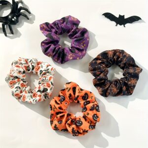 Wholesale New Halloween Ghost Witch Hat Scrunchie High Elastic Fabric Women's Hair Tie Fashion Hair Accessory
