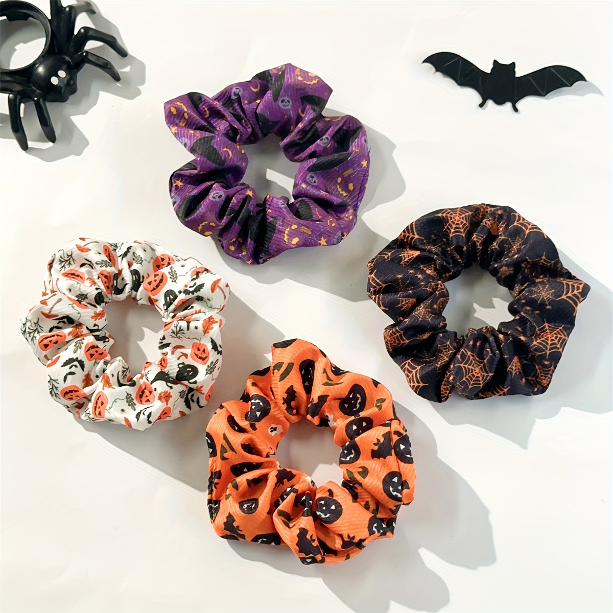 Wholesale New Ghost Witch Hat Scrunchie High Elastic Fabric Women's Hair Tie Fashion Hair Aessory