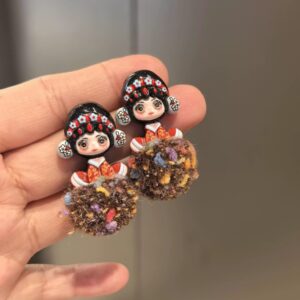 Wholesale Purely handmade niche Chinese style design 925 silver needle