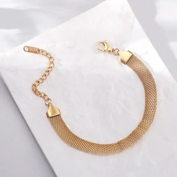 Wholesale Fashion Geometric Titanium Steel Plating Bracelets