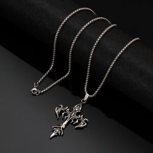 X233 ancient silver flame cross