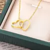 Wholesale PVD Coated Real Gold Plated Heart Stainless Steel Titanium Steel Ethnic Style Waterproof Non Tarnish 304 Stainless Steel Lobster Trigger Clasp Closure Necklace