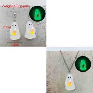 JE1407C+D earrings and necklace set / luminous